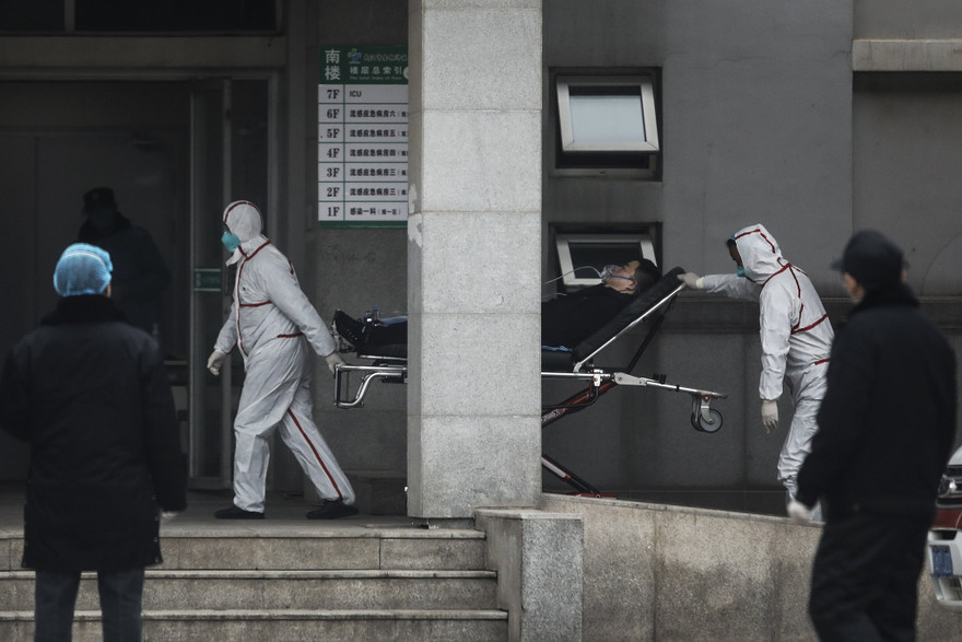 Bệnh viện nơi điều trị các bệnh nhân nhiễm coronavirus ở Vũ Hán. Ảnh: Getty