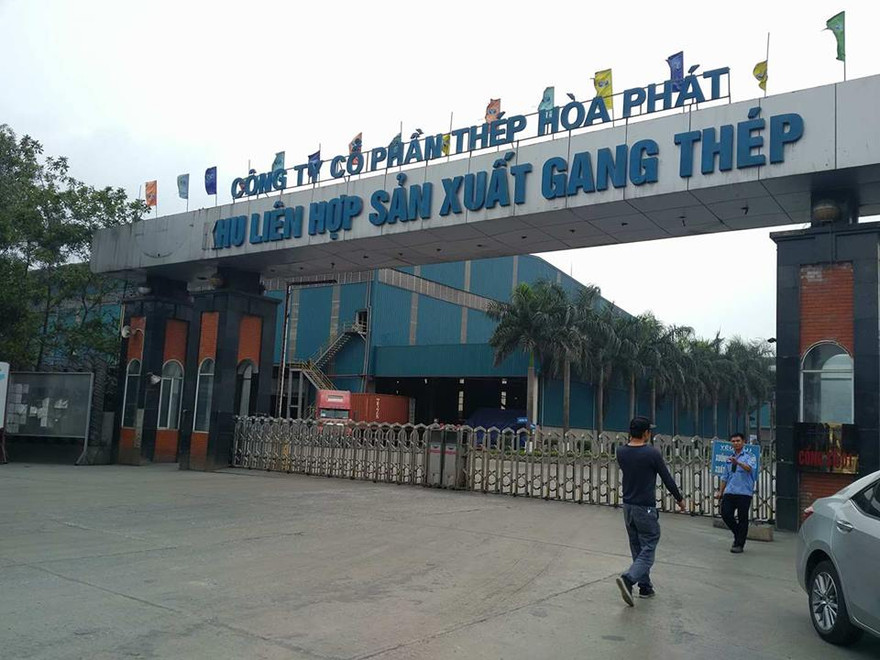 Nhà máy thép Hoà Phát nơi xảy ra vụ cháy lò khiến 3 người chết, 1 người nguy kịch. Ảnh: Minh Đức