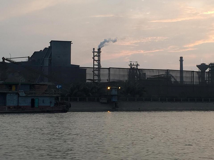 Nhà máy thép Hoà Phát nơi xảy ra vụ cháy.