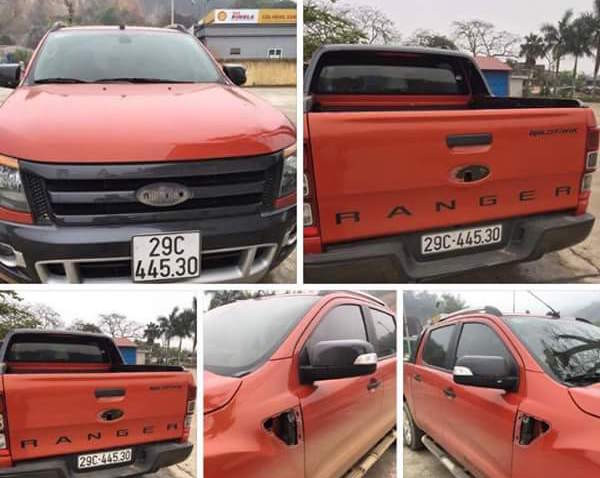 Chiêc xe của anh N. bị kẻ trộm "vặt trụi". Ảnh: RFC