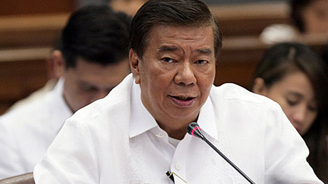 Thượng nghị sĩ Franklin Drilon. Ảnh: Rappler.