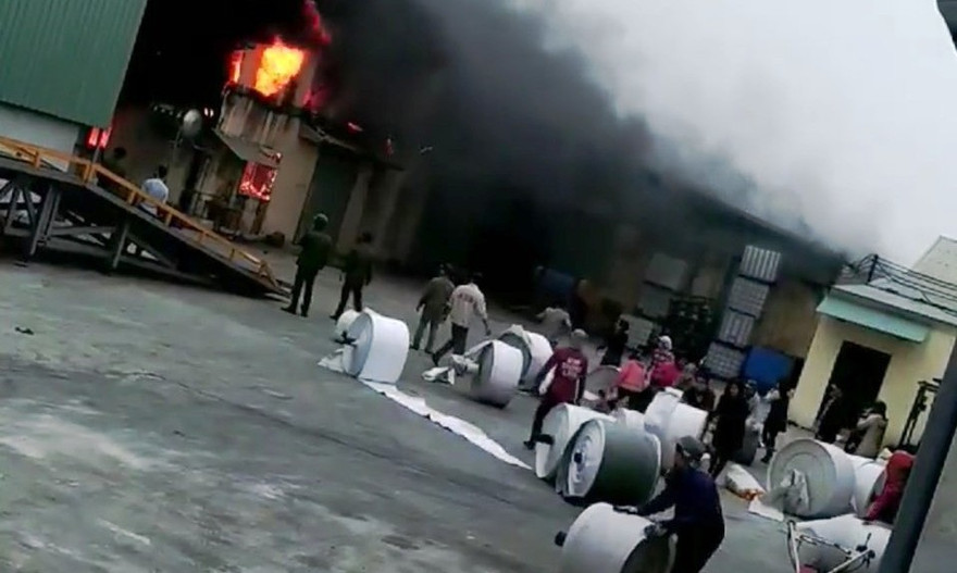 Hiện trường vụ cháy.