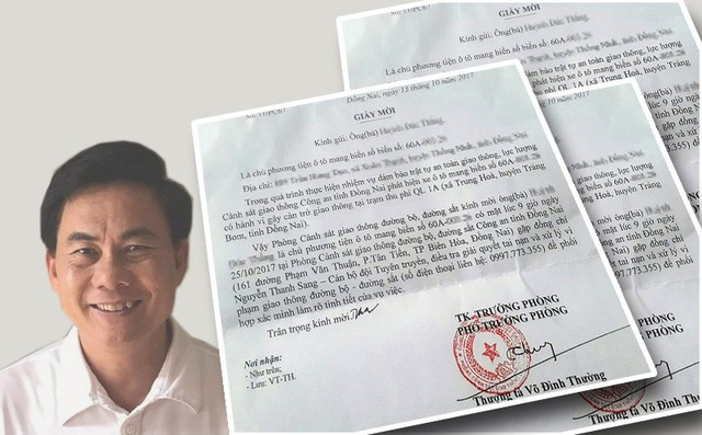 Ông Võ Đình Thường, Phó trưởng Phòng CSGT Công an tỉnh Đồng Nai.