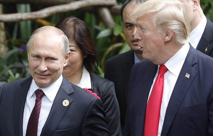 Tổng thống Nga Putin và Tổng thống Mỹ Trump. Ảnh: Tass