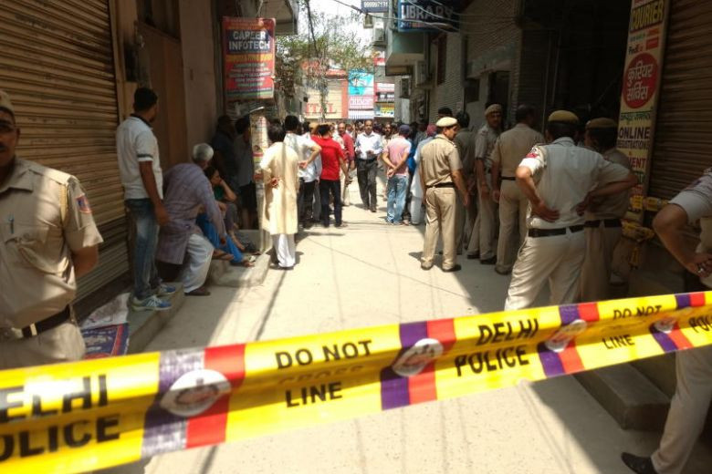 Cảnh sát phong tỏa hiện trường vụ việc. Ảnh: EPE - EPA