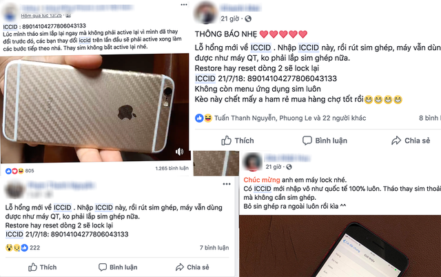 Cộng đồng iPhone ở Việt Nam chia sẻ thông tin về mã code mở khóa iPhone khóa mạng