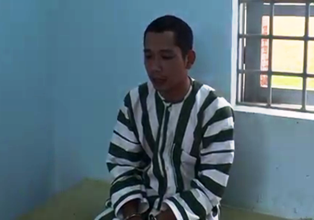 Nghi phạm Hưng trong trại tạm giam