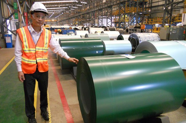 Bộ Công thương áp hạn ngạch thuế với tôn màu nhập khẩu