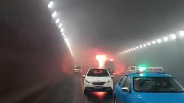 Hiện trường vụ tai nạn. 