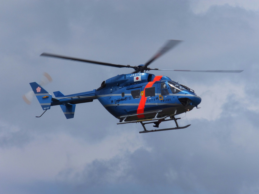 Trực thăng của cảnh sát Nhật Bản. Ảnh: Wikipedia