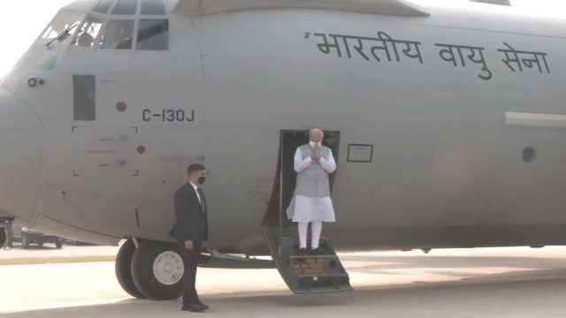 Thủ tướng Narendra Modi tham dự lễ khánh thành đường cao tốc Purvanchal ngày 16/11. Ảnh chụp màn hình