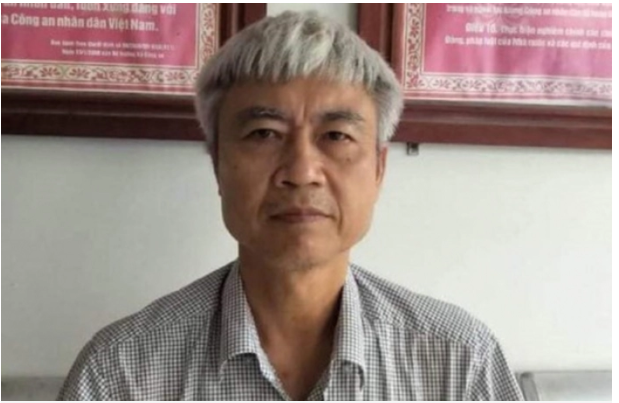 Ông Phạm Dũng tại cơ quan công an.