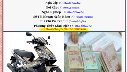 Hình ảnh mà các đối tượng đưa ra để hấp dẫn bị hại