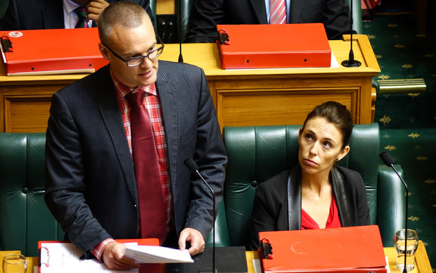 Ông David Clark và bà Jacinda Ardern. Ảnh: RNZ