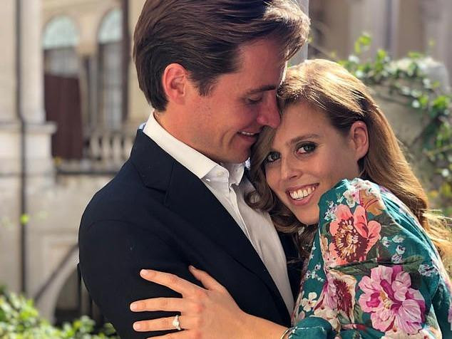 Công chúa Beatrice và hôn phu. Ảnh: Daily Mail