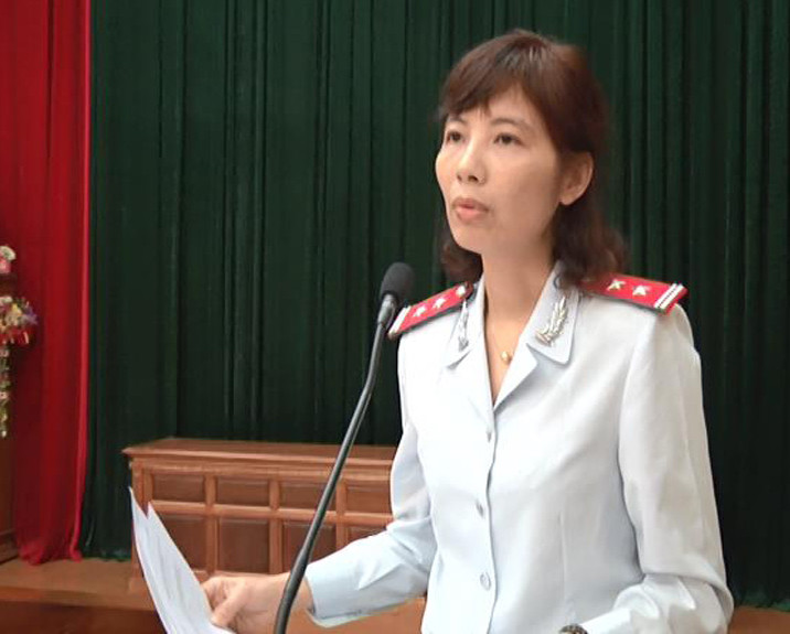 Bac Nguyễn Thị Kim Anh – Trưởng Đoàn thanh tra (Bộ Xây dựng), người vừa bị bắt quả tang nhận hối lộ trong quá trình thực hiện nhiệm vụ thanh tra tại Vĩnh Phúc.