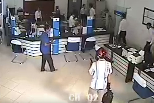 Ảnh hiện trường vụ cướp.