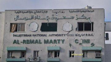 Phòng xét nghiệm COVID-19 ở Dải Gaza bị tấn công. Ảnh: Twitter