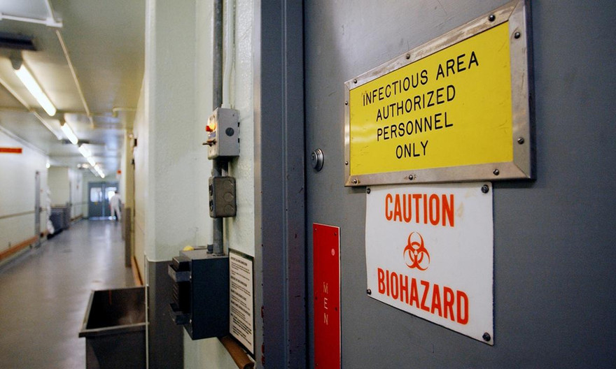 Viện nghiên cứu Bệnh truyền nhiễm của quân đội Mỹ tại Fort Detrick Ảnh: AP