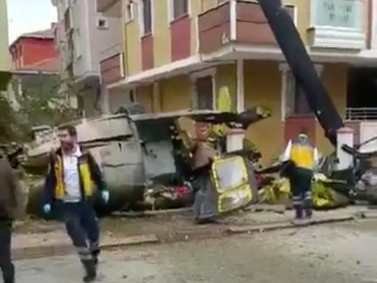 Hiện trường vụ tai nạn. Ảnh: Twitter