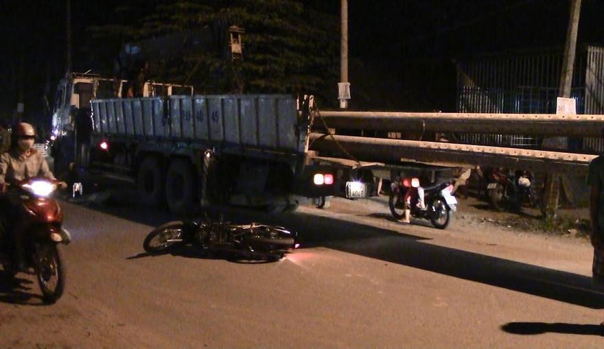 Hiện trường tai nạn. 