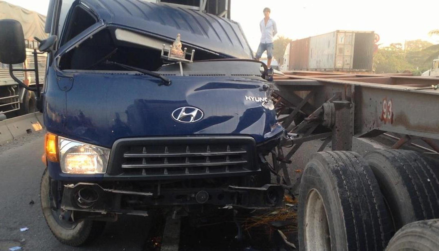 Hiện trường vụ tai nạn.