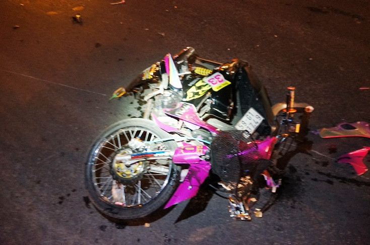 Hiện trường vụ tai nạn.