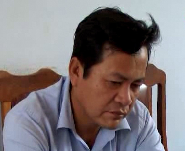 'Kỹ sư' Nguyễn Duy Phương tại cơ quan điều tra.