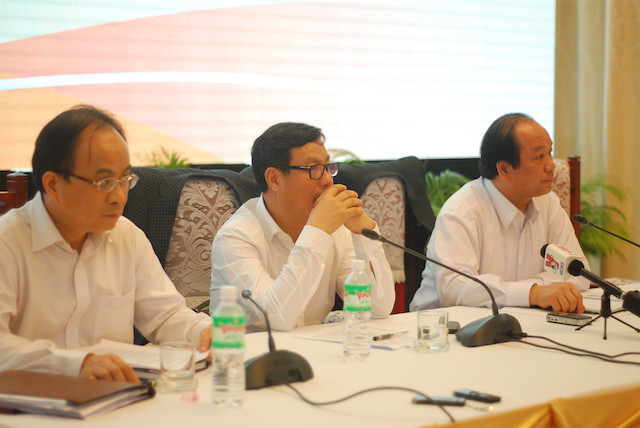 Quang cảnh buổi họp báo.