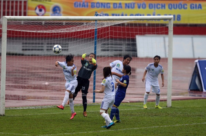 Lượt về giải bóng đá nữ vô địch quốc gia: TKS.VN áp sát ngôi đầu