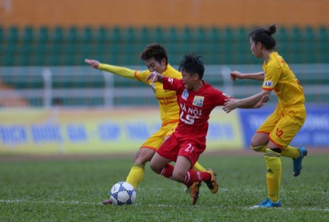Lượt về giải bóng đá nữ vô địch quốc gia: Hà Nội đứt mạch bất bại