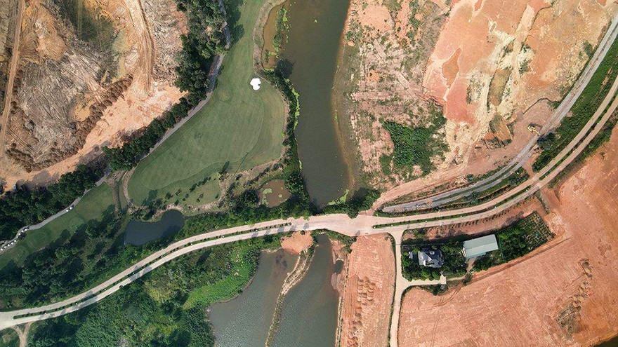 Một góc hồ Đại Lải. Ảnh: Mạnh Thắng