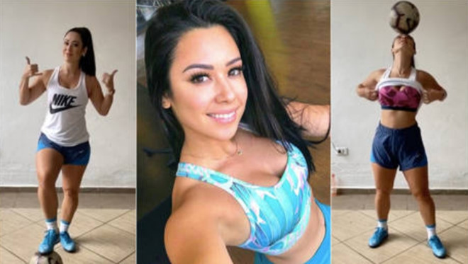 Mỹ nhân Brazil gây sốt '1.000 độ' với thử thách tâng bóng cởi áo