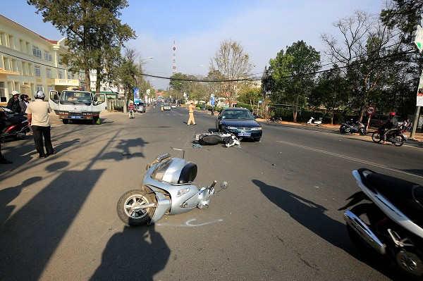 Hiện trường vụ tai nạn 