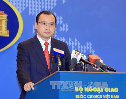 Người phát ngôn Bộ Ngoại giao Lê Hải Bình. Ảnh: TTXVN