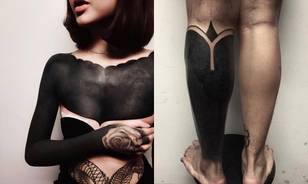 Hết hồn với mốt xăm đen phủ kín người như quỷ