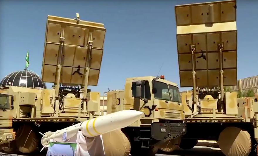 Hệ thống Bavar 373 của Iran. Ảnh cắt màn hình