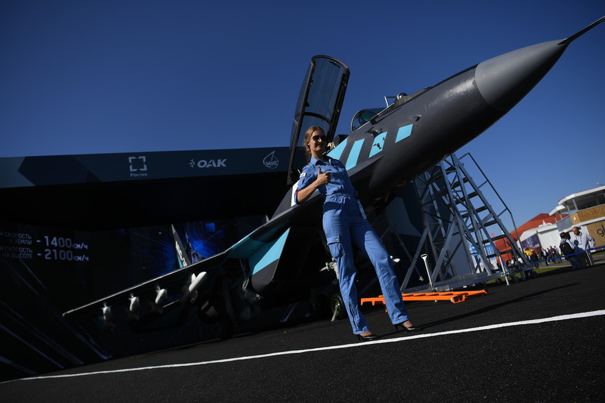 MiG-35 cải tiến xuất hiện tại triển lãm hàng không Nga. Ảnh: Sputnik