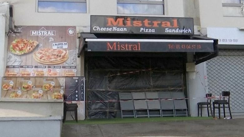 Tiệm pizza nơi xảy ra vụ việc. Ảnh: CNN