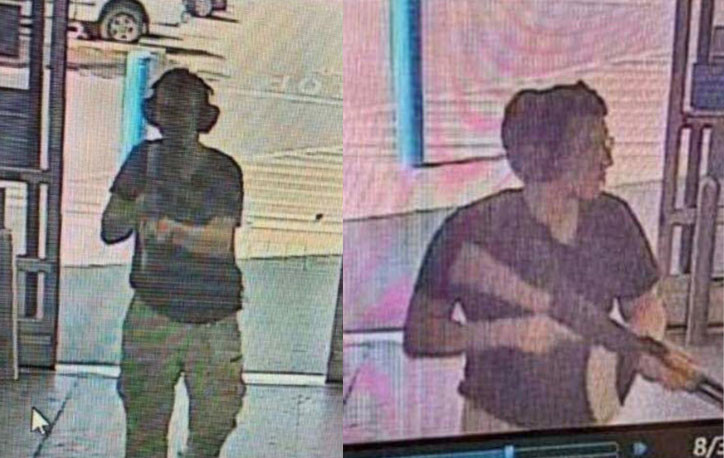 Khoảnh khắc nghi phạm ập vào siêu thị. Ảnh: CCTV