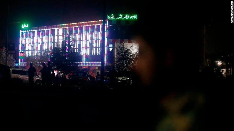 Hội trường cưới nơi xảy ra vụ tấn công. Ảnh: AP