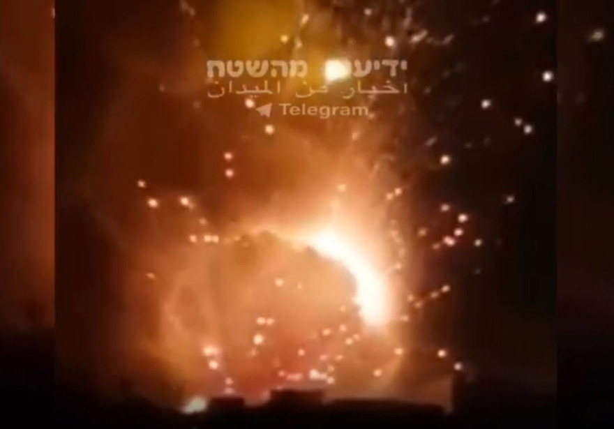 Vụ tấn công tối 24, rạng sáng 25/8 nhằm vào Syria. Ảnh: Jerusalem Post