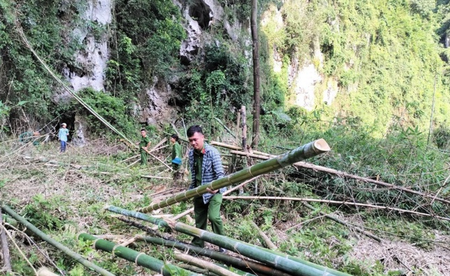 Hiện trường vụ việc. Ảnh: ĐQ