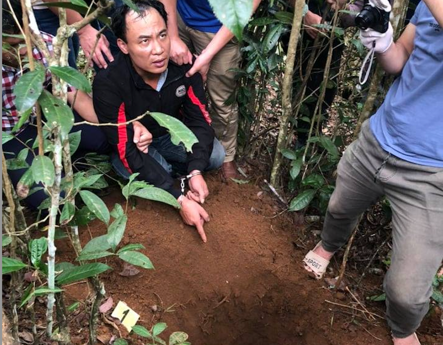 Triệu Vạn Phúc tại hiện trường. Ảnh: N.B