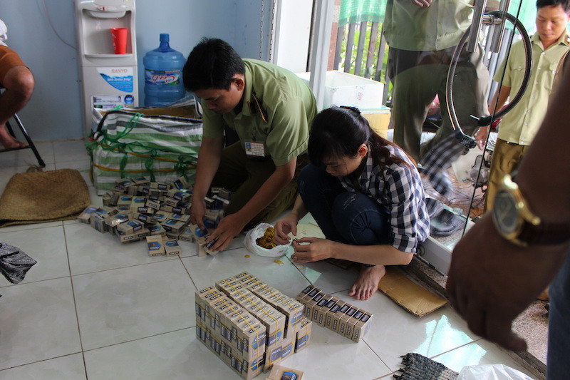 Tang vật thuốc lá lậu bị thu giữ