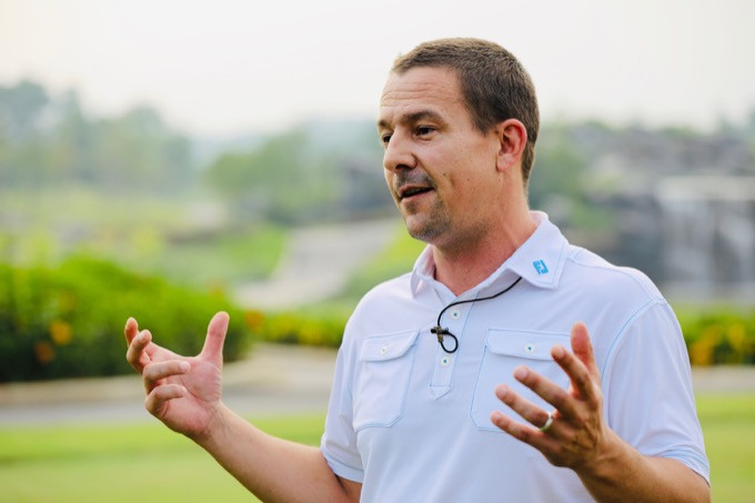 Ông Evans Mahoney- Giám đốc CLB golf BRG Kings Island Golf Resort. Ảnh: HỒNG VĨNH