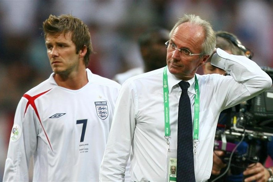 HLV Eriksson từng dẫn dắt tuyển Anh