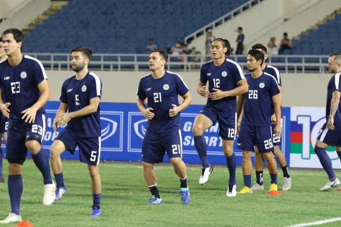 Đội tuyển Philippines đóng cửa 'luyện công' ở Mỹ Đình