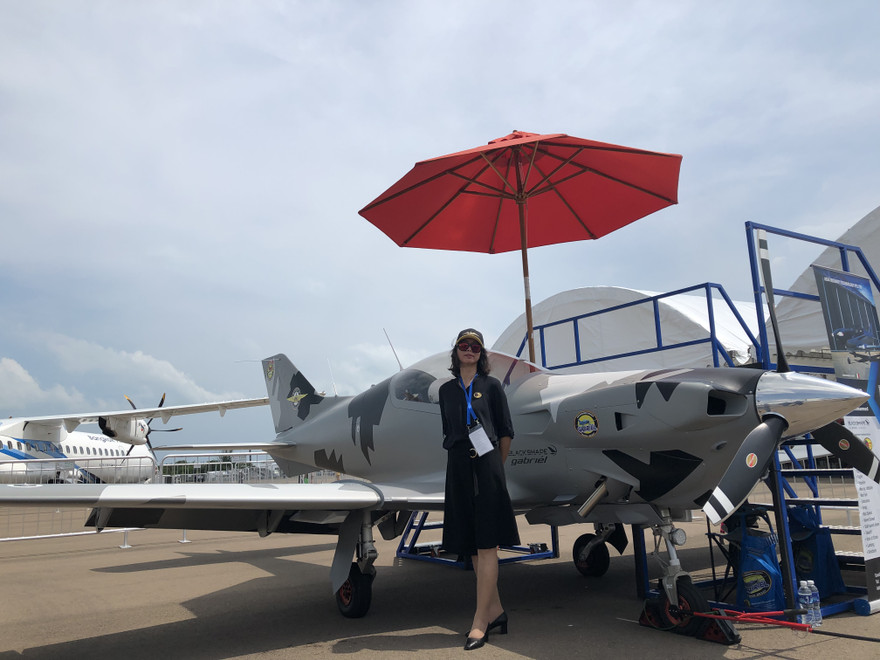 Máy bay huấn luyện (cả quân sự và dân sự) Gabriel BK 160 sản xuất tại Italy, đã được nhiều nước sử dụng. Ảnh: Gia Bảo. 