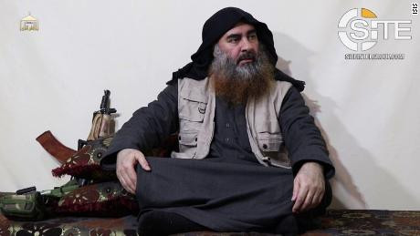 Bakr al-Baghdadi trong một video năm 2019. Nguồn: CNN.